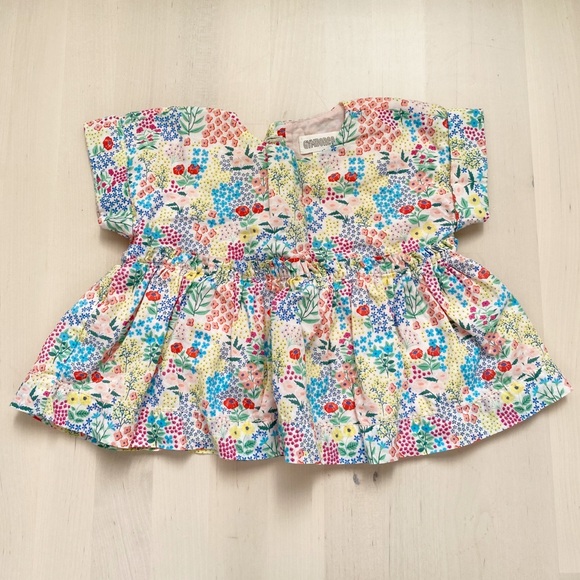Gymboree Other - Gymboree Floral Peplum Blouse Top 3-6 Months